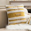 Geometric embroidery circle cushion cover living room earthy decor