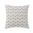Geometric embroidery cushion cover black & grey living room decor