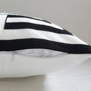 Geometric embroidery cushion cover black & grey living room decor