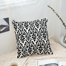 Geometric embroidery cushion cover black & grey living room decor