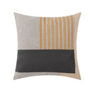 Geometric embroidery cushion cover black & grey living room decor