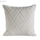 Geometric embroidery cushion cover yellow & teal living room decor