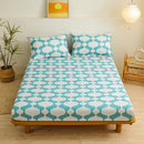 Geometric figure white & gold sheet set bedroom bedding