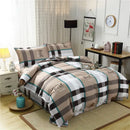 Geometric floral black & white bedding set bedroom duvet cover