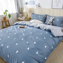 Geometric floral black & white bedding set bedroom duvet cover