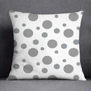 Geometric floral print gray & white pillow case living room decor