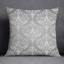 Geometric floral print gray & white pillow case living room decor