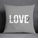 Geometric floral print gray & white pillow case living room decor