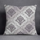 Geometric floral print gray & white pillow case living room decor