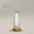 Geometric glass crystal table lamp living room dimmable led light