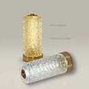 Geometric glass crystal table lamp living room dimmable led light