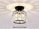 Geometric gold crystal led chandelier dining room light
