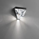 Geometric gold crystal led wall sconce bedroom light