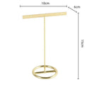 Geometric gold jewelry display rack bedroom earring stand