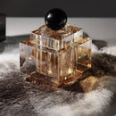 Geometric gold & silver crystal storage jar bedroom decor