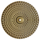 Geometric golden metal wall art set living room round decor