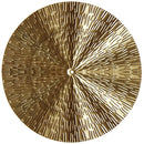 Geometric golden metal wall art set living room round decor