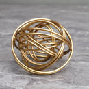 Geometric golden thread metal balls decorative figurines living room