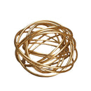 Geometric golden thread metal balls decorative figurines living room