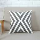 Geometric grey & pink cushion cover living room pillow case