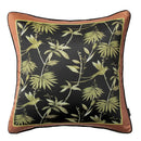 Geometric indigo blue & white embroidered pillow covers living room