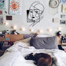 Geometric Lady Wall Art
