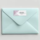 Geometric Marble Address Label