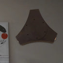 Geometric metallic shade bronze corridor wall sconce bedroom light