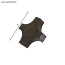 Geometric metallic shade bronze corridor wall sconce bedroom light