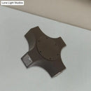 Geometric metallic shade bronze corridor wall sconce bedroom light