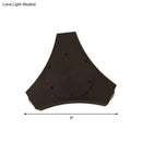 Geometric metallic shade bronze corridor wall sconce bedroom light