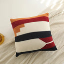 Geometric multi color knitted cushion cover set living room decor