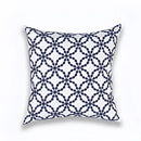 Geometric navy blue & gray cushion cover living room decor