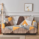 DecorBites™ Colorful Block Sofa Covers: Stretchy Loveseat Sectionals, Couch, Chair Slipcover