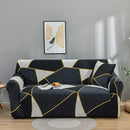 DecorBites™ Colorful Block Sofa Covers: Stretchy Loveseat Sectionals, Couch, Chair Slipcover