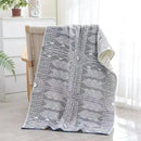 Geometric pink & gray cotton bath towel bathroom quick dry accessory