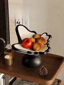 Geometric resin tray black & white butterfly bowl dining room storage