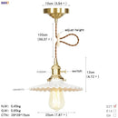 Geometric star glass copper led pendant light for kitchen