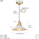 Geometric star glass copper led pendant light for kitchen