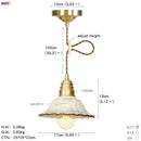 Geometric star glass copper led pendant light for kitchen