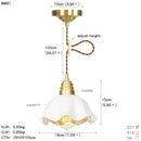 Geometric star glass copper led pendant light for kitchen