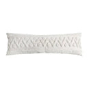 Geometric tassel tufted light blue & white star pillow covers living room