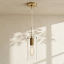 Geometric Transparent Glass Pendant Light
