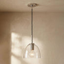 Geometric Transparent Glass Pendant Light