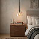 Geometric Transparent Glass Pendant Light