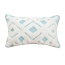 Geometric tufted tassel cushion cover beige & gray living room decor