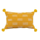 Geometric tufted tassel cushion cover beige & gray living room decor