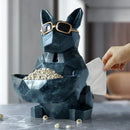 DecorBites™ Cool Dog Tissue Box Holder with Storage Box Home Office Decor Dog Figurine