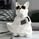 DecorBites™ Cool Dog Tissue Box Holder with Storage Box Home Office Decor Dog Figurine