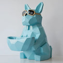 DecorBites™ Cool Dog Tissue Box Holder with Storage Box Home Office Decor Dog Figurine